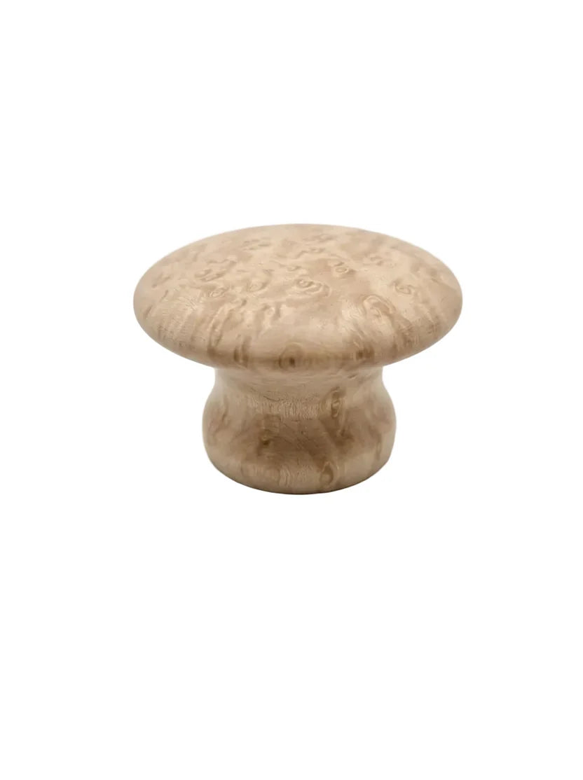 CSH R Style Wooden Knob With 8-32 Machine Screw Insert Birds Eye 1-1/8 in. Diameter