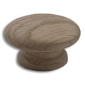 CSH Wooden Knob Red Oak 1-1/2" Diameter 13/16" Projection