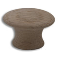 CSH Wooden Knob Red Oak 1-1/4" Diameter 7/8" Projection