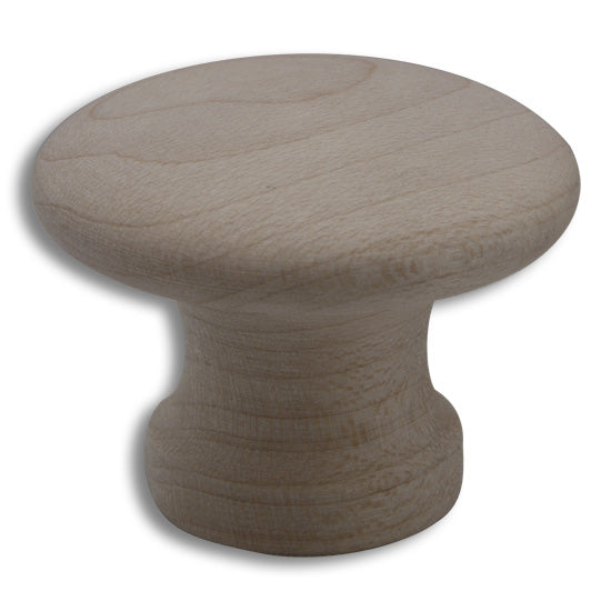 CSH Wooden Knob Maple 1-1/2" Diameter 1-5/64" Projection