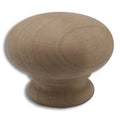 CSH Wooden Knob Cherry 1-1/2" Diameter 1-1/4" Projection