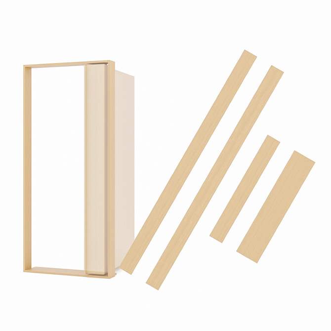 Invisidoor Jamb/Threshold, Unfinished, Inswing, Maple