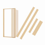 Invisidoor Jamb/Threshold Unfinished, Inswing, Maple