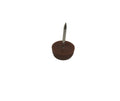 Tack Glide 5/8" Diameter 1/4" Height Brown
