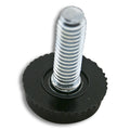 Cabinet Glide Levelers, 7/8" dia Glide, 5/16"-18 x 1" Screw Black  , Multiples of 10