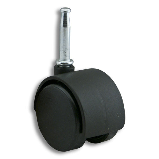 Twin Wheel Hooded Caster, 50 mm, Black