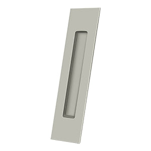 Deltana Flush Pull, Rectangular, Satin Nickel, 10" Length