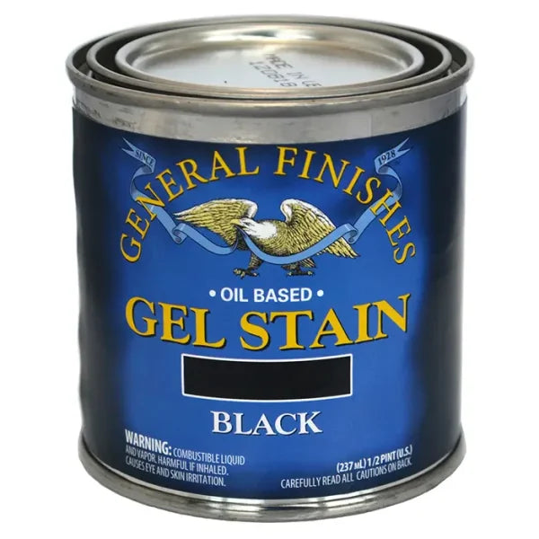 General Finishes Gel Stain, Black Half, Half Pints