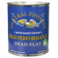 General Finishes High Performance Polyurethane Topcoat, Dead Flat, Quart