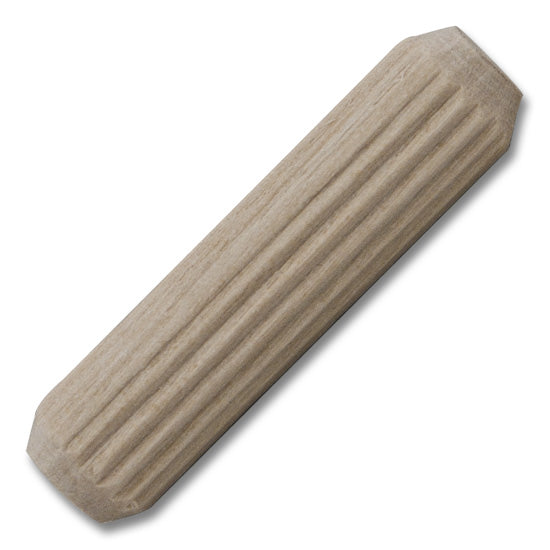 Dowel Pin Fluted 1-1/2" Length 3/8" Diameter, Multiples of 1000