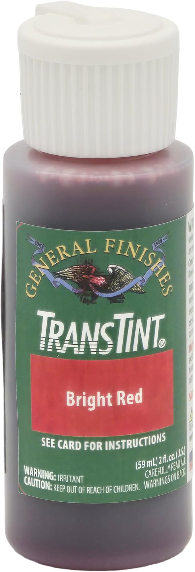 General Finishes Transtint, Bright Red, 2oz