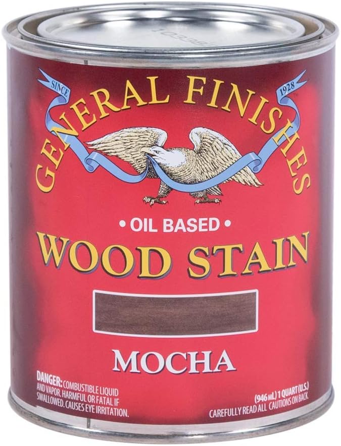 General Finishes Oil Base Stain, Mocha, Quart