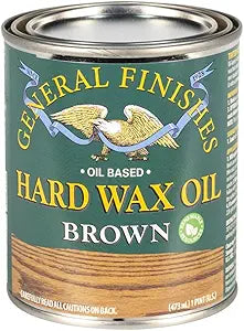 General Finishes Hard Wax Oil, Brown, Pint
