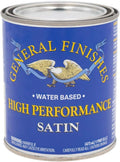 General Finishes High Performance Polyurethane Topcoat, Satin, Pint