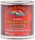 General Finishes Oil Base Stain, American Walnut, Half Pints