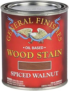 General Finishes Water Based Wood Stains, Spiced Walnut, Quart
