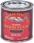 General Finishes Oil Base Stain, Mocha, Half Pints