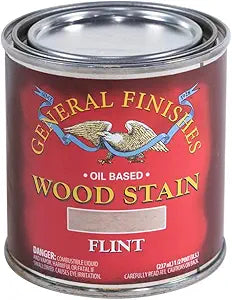 General Finishes Oil Base Stain, Flint, Half Pints