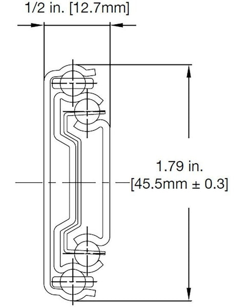 KV 4260 Series 2mm Push-Rebound Drawer Slide 10" Length