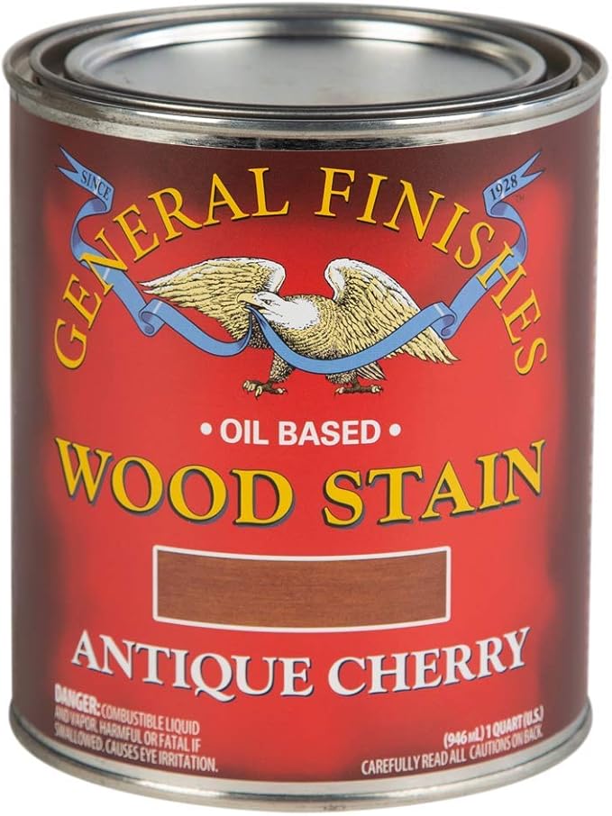 General Finishes Oil Base Stain, Antique Cherry, Quart