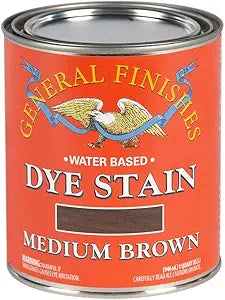General Finishes Dye Stains, Medium Brown, Quart