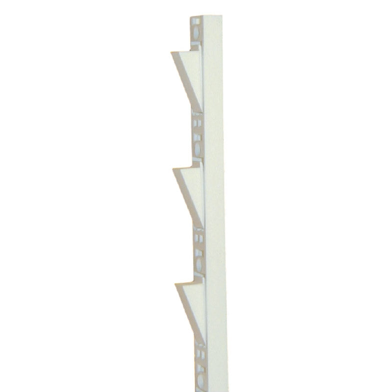 Plastic Shelf Standards 18" Length White
