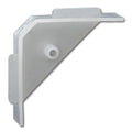 Plastic Corner Block 2-1/2" x 2-1/2" x 3/4" With Tabs, White