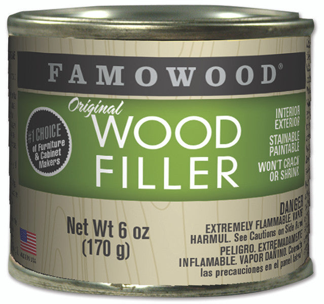 FamoWood Putty Solvent-Based, Maple, 1/4 Pint