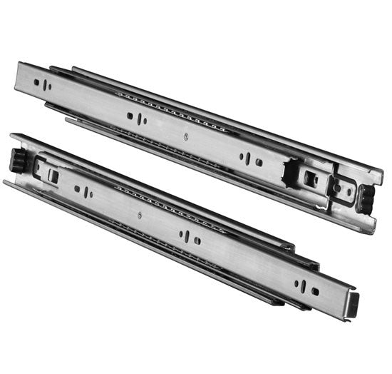 Knap & Vogt 6400 Series Stainless Steel Side Mount Full Extension Slide 100 lbs Capacity 22" Length