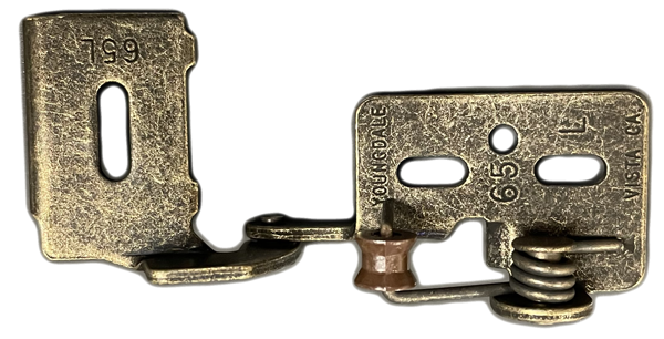 Youngdale 65DS Concealed Hinge, Antique Brass, Left, Multiples of 400