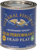 General Finishes High Performance Polyurethane Topcoat, Dead Flat, Pint