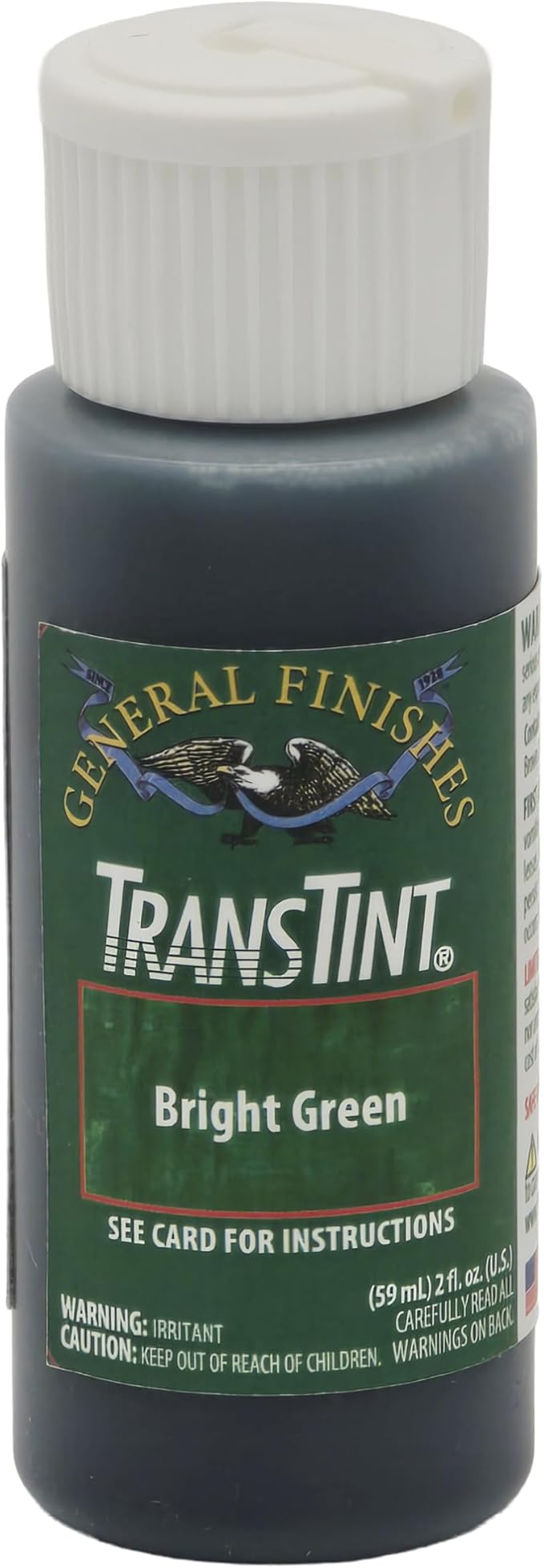 General Finishes Transtint, Bright Green, 2oz