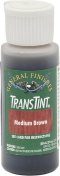 General Finishes Transtint, Medium Brown, 2oz