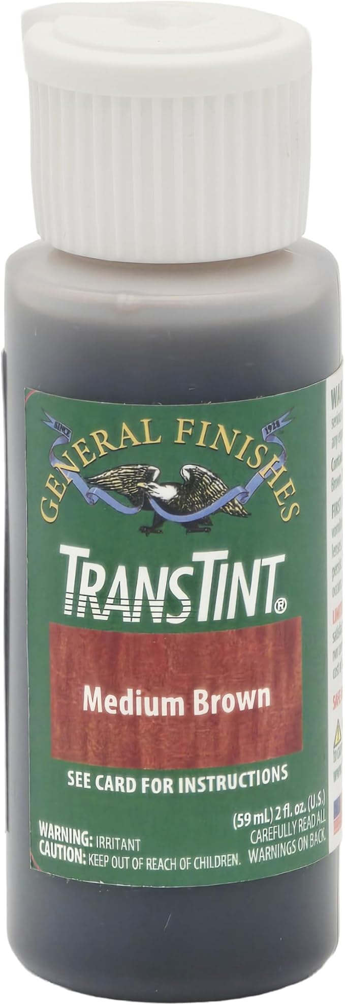 General Finishes Transtint, Medium Brown, 2oz