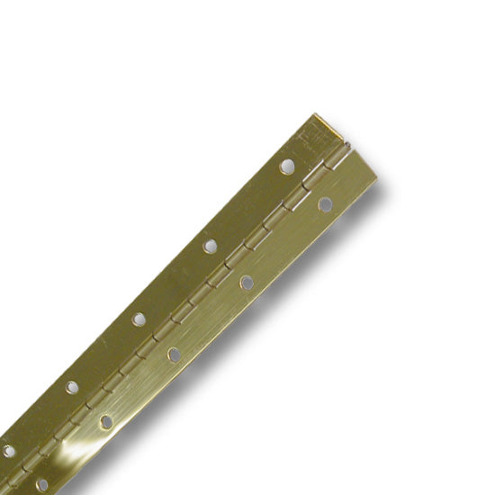 Hinge Piano 1-1/2" Wide x 72" Long  x .040" Thick, Polished Brass