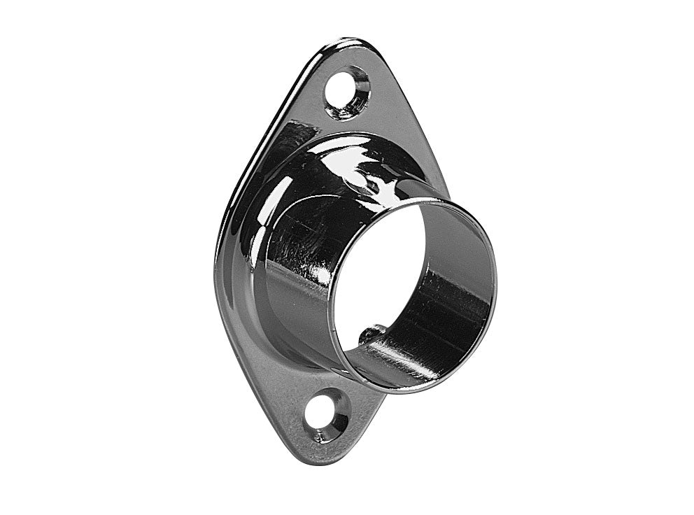 Tubing Wall-Mount Flange Closed End Screw-On, 1-1/16" Chrome, Multiples of 50