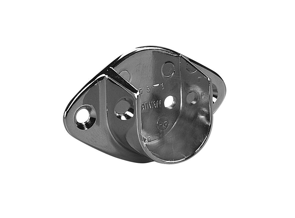Tubing Wall-Mount Flange Open End Screw-On, 1-1/16" Chrome, Multiples of 50