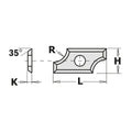10-Pcs Profiled Rounding Insert Knives 3 mm Radius