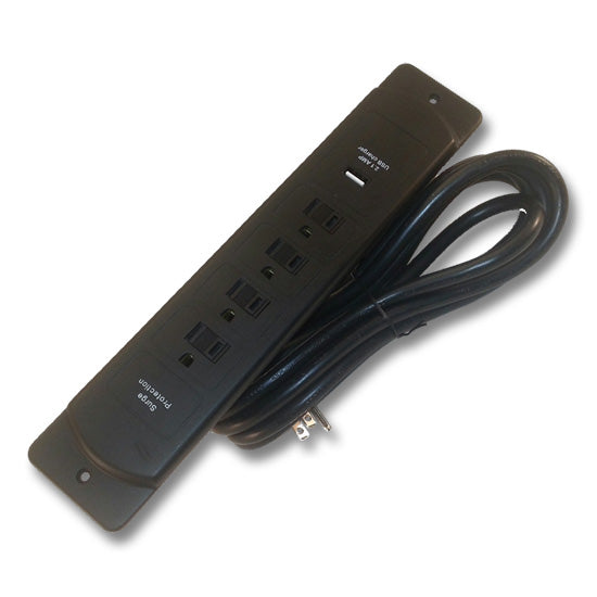 Furnlite Harness Surface Mount With 4 Outlets And USB Port