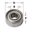 CMT Bearing 7/8" Diameter 1/2" Bore Diameter 7 mm Plate Thickness
