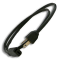 Cord Set Black 3' Female & Male T-Blades Plugs