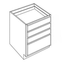 4 Drawer Base Cabinet 21 W X 34-1\2 H X 24 D - Niagara Stain by Legend