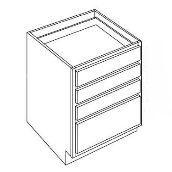 4 Drawer Base Cabinet 21 W X 34-1\2 H X 24 D - Niagara Stain by Legend