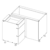 Blind Base 36 W X 34-1/2 H X 24 D - Standard  Series by Open Air Cabinets