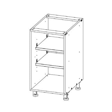 Open Base 18 W X 34-1\2 H X 24 D - Standard Series by Open Air Cabinets