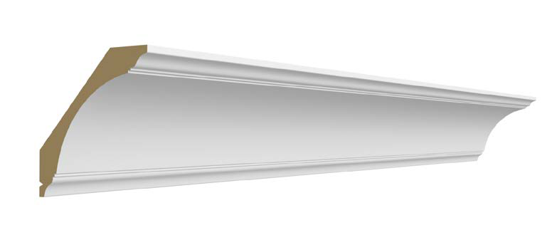Crown Moulding Large Traditional Cove 4-1/2 H X 4-1/2 D X96 L- Fusion by Fabuwood