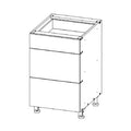 Drawer Base 12 W X 34-1\2 H X 24 D - Standard Series by Open Air Cabinets (3 Drawer)