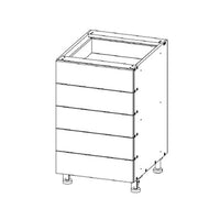 Drawer Base 15 W X 34-1/2 H X 24 D - Standard  Series by Open Air Cabinets (5 Drawer)