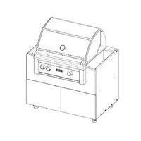 Grill Base 45 W X 34-1/2 H X 27 D - Standard  Series by Open Air Cabinets (Grill Burner)