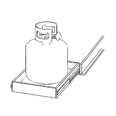 Pull Out 17-1\2 W X 3-1\2 H X 22-3\4 D - Standard Series by Open Air Cabinets (20# Propane Tank)